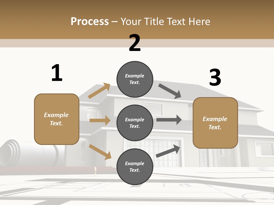 Roof Fireplace Compartment PowerPoint Template
