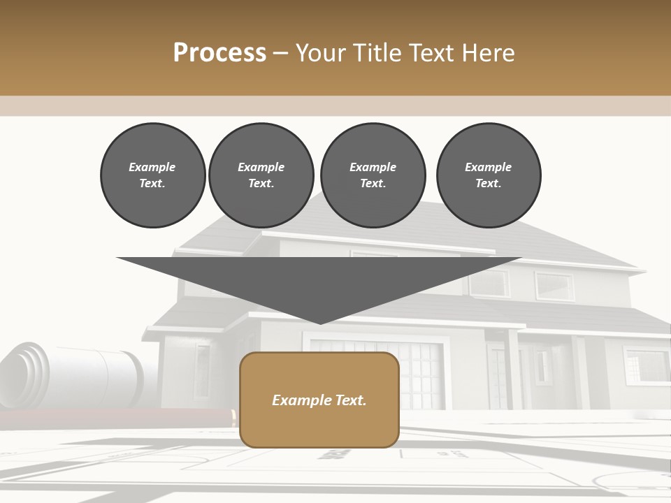 Roof Fireplace Compartment PowerPoint Template