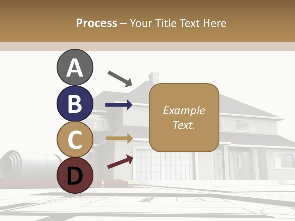 Roof Fireplace Compartment PowerPoint Template