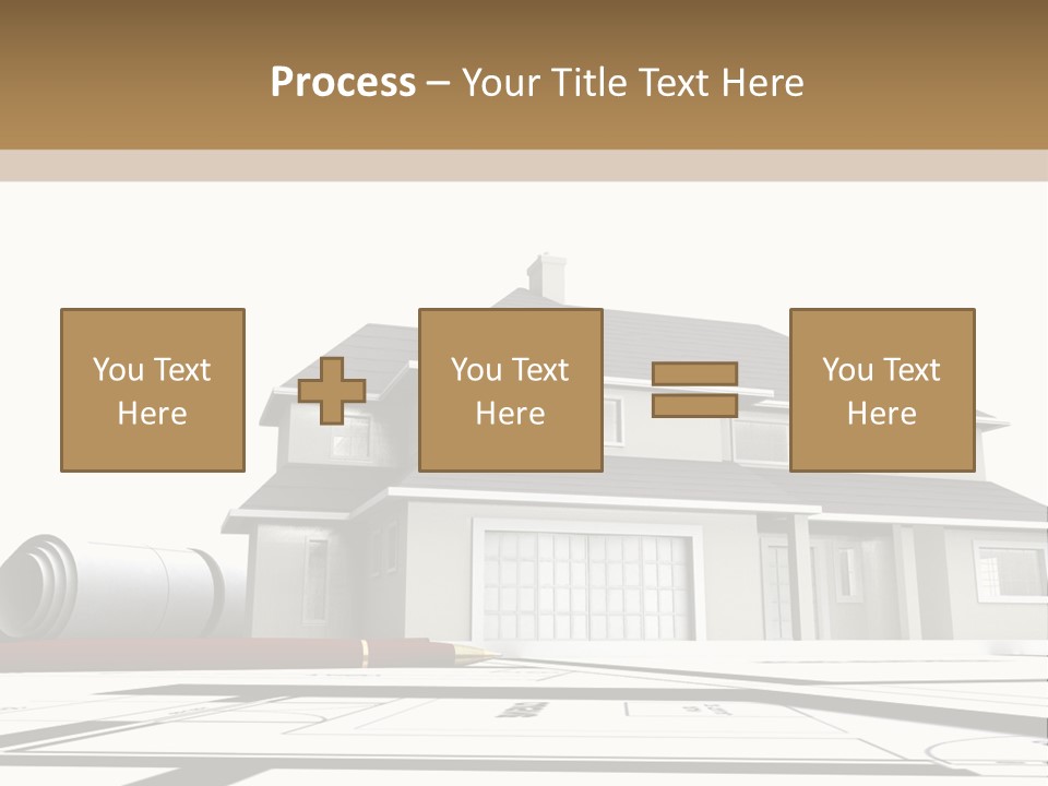 Roof Fireplace Compartment PowerPoint Template