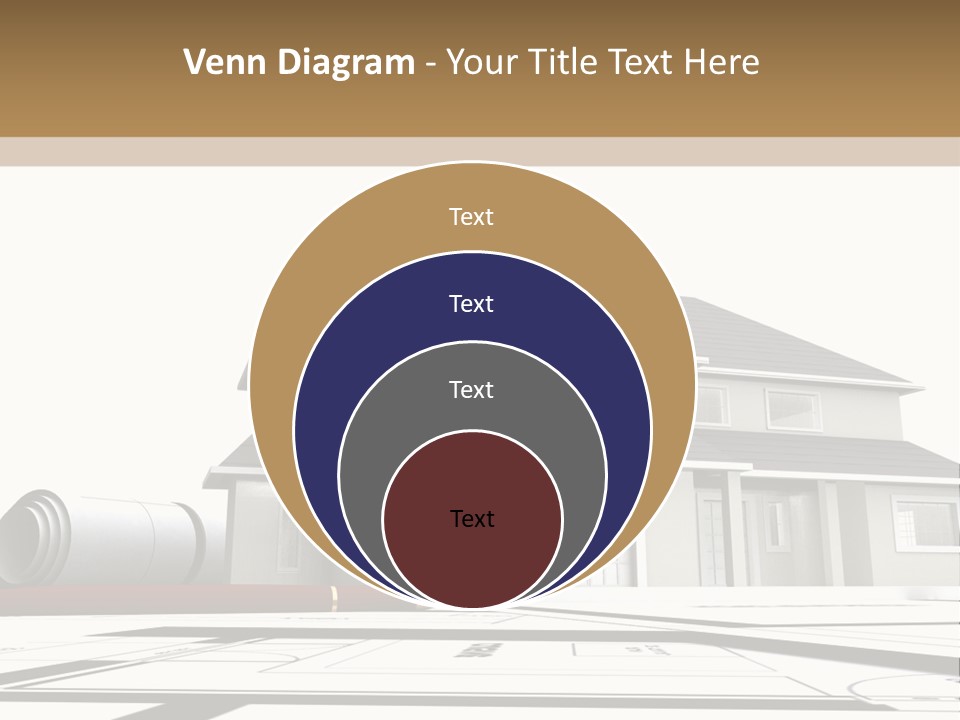 Roof Fireplace Compartment PowerPoint Template