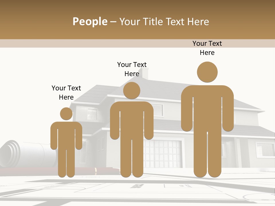 Roof Fireplace Compartment PowerPoint Template