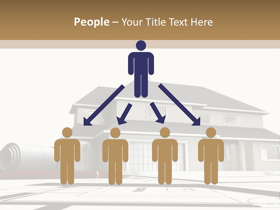 Roof Fireplace Compartment PowerPoint Template