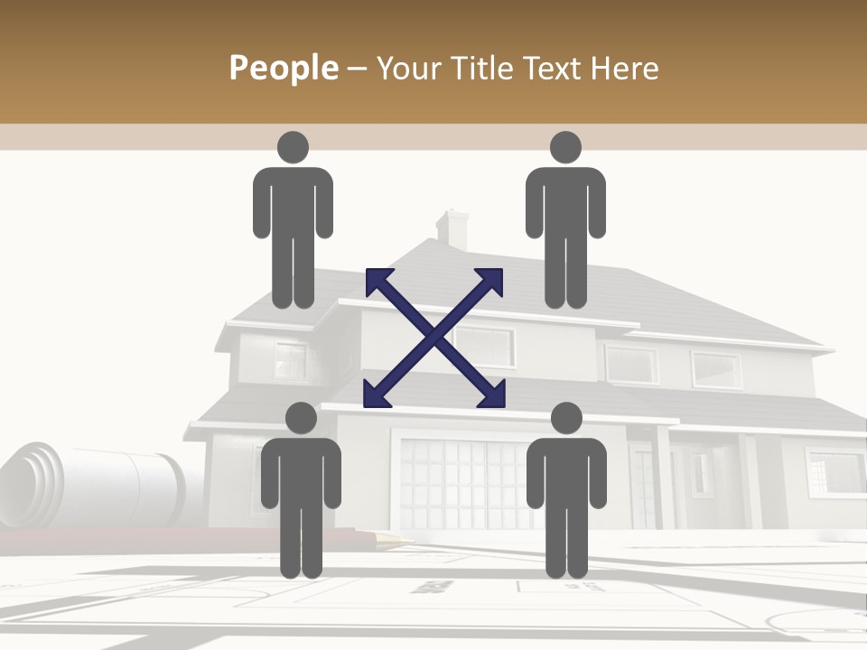 Roof Fireplace Compartment PowerPoint Template