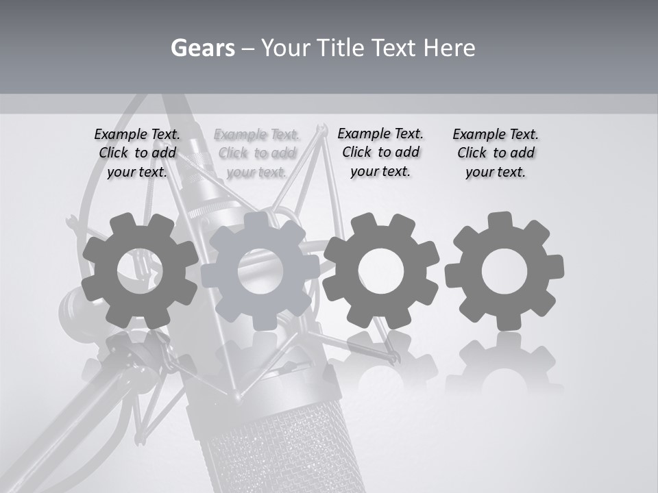 Equipment Broadcast Studio PowerPoint Template