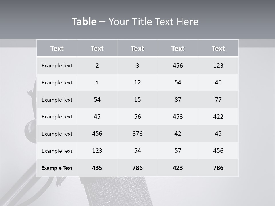 Equipment Broadcast Studio PowerPoint Template