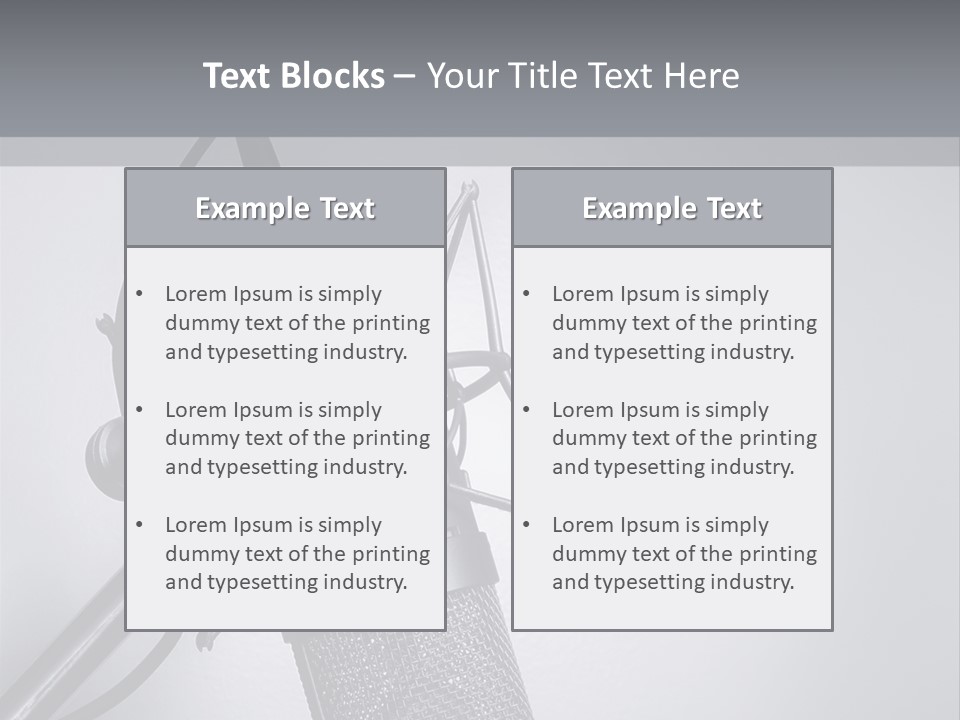 Equipment Broadcast Studio PowerPoint Template