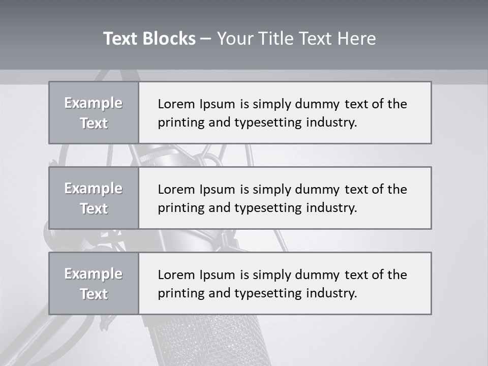 Equipment Broadcast Studio PowerPoint Template