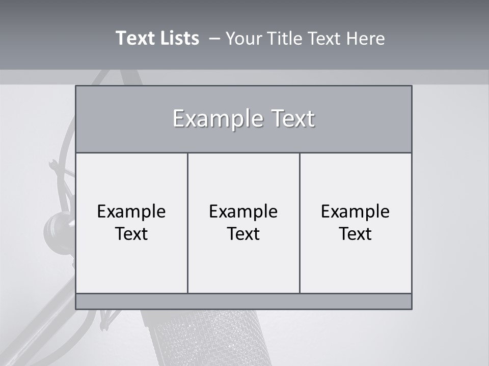 Equipment Broadcast Studio PowerPoint Template