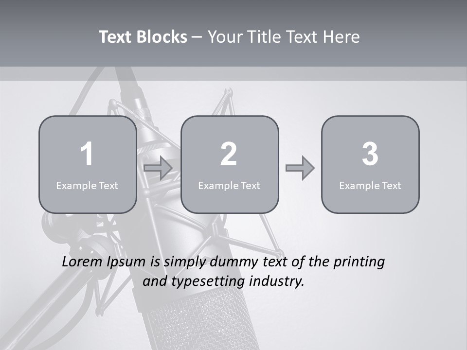 Equipment Broadcast Studio PowerPoint Template