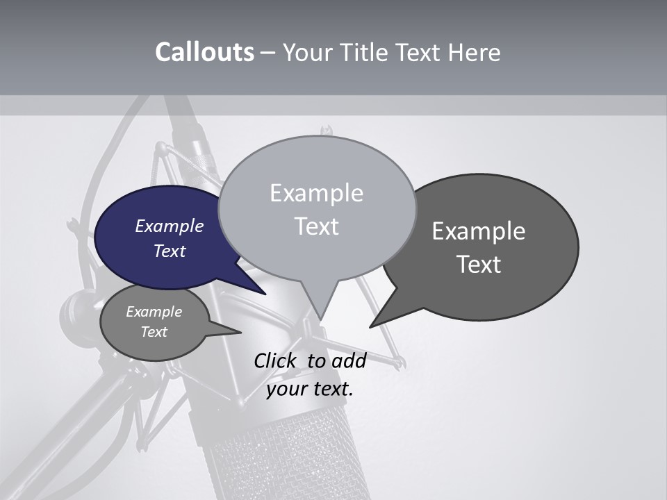 Equipment Broadcast Studio PowerPoint Template