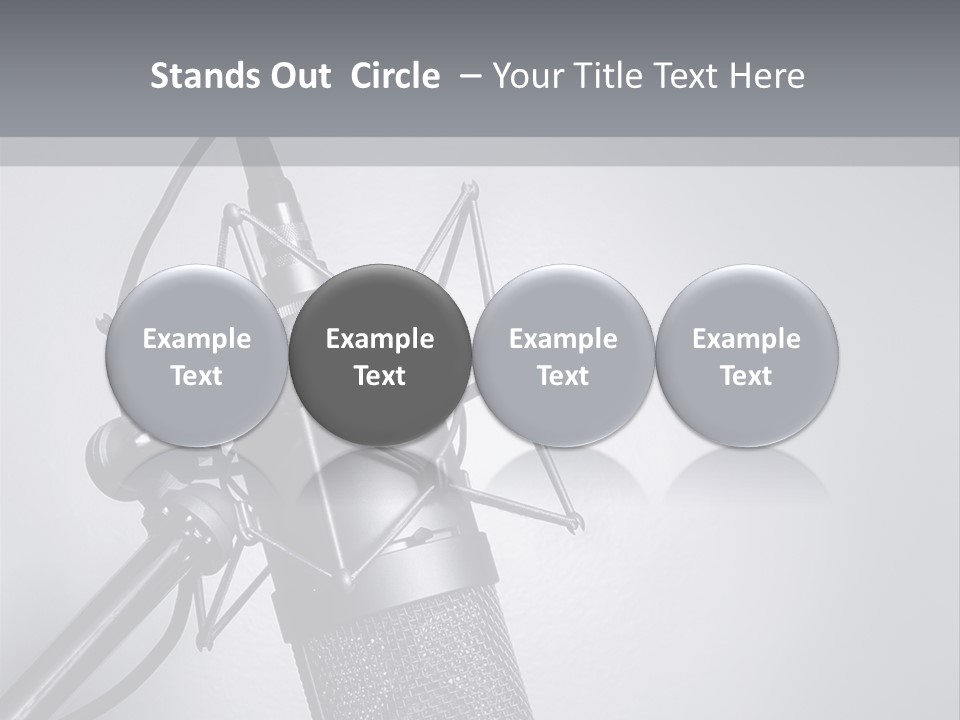 Equipment Broadcast Studio PowerPoint Template