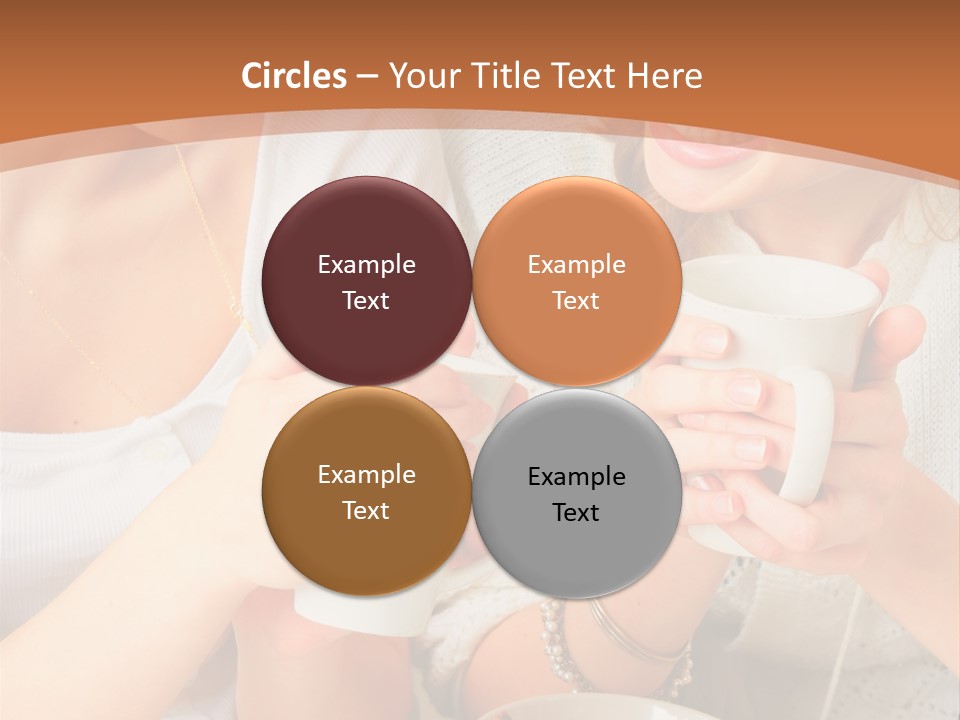 Woman Mugs Friendly PowerPoint Template