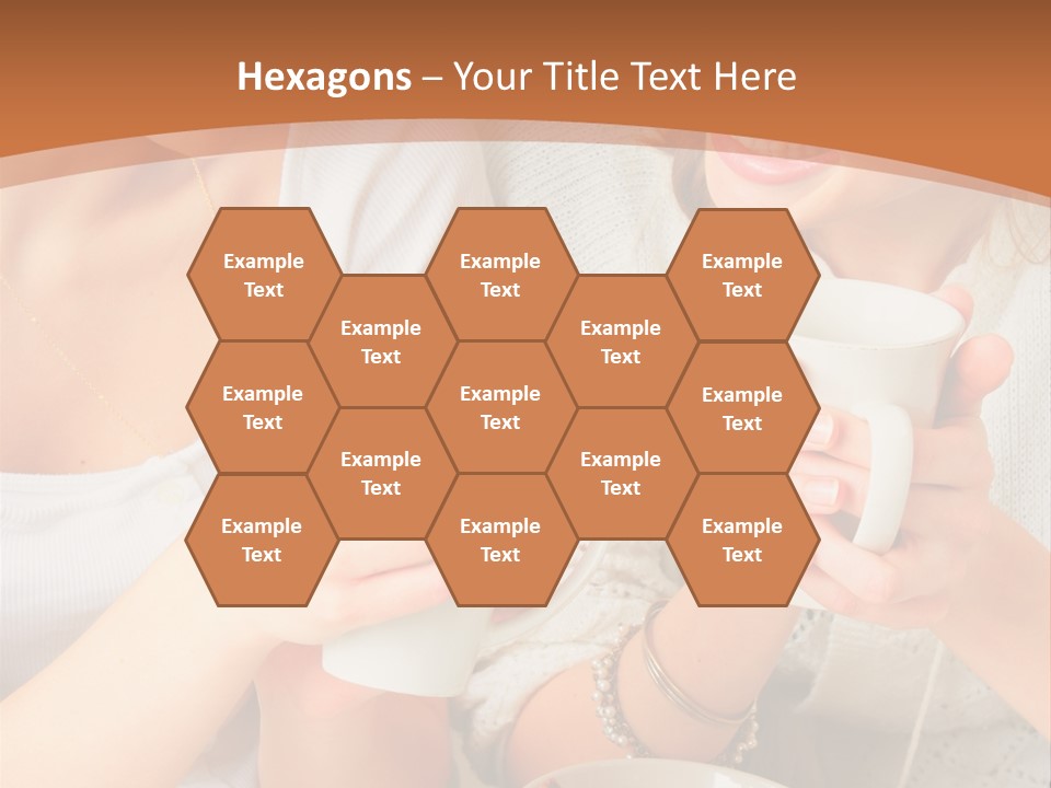 Woman Mugs Friendly PowerPoint Template