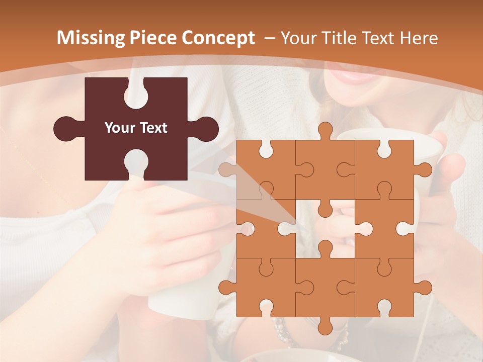 Woman Mugs Friendly PowerPoint Template