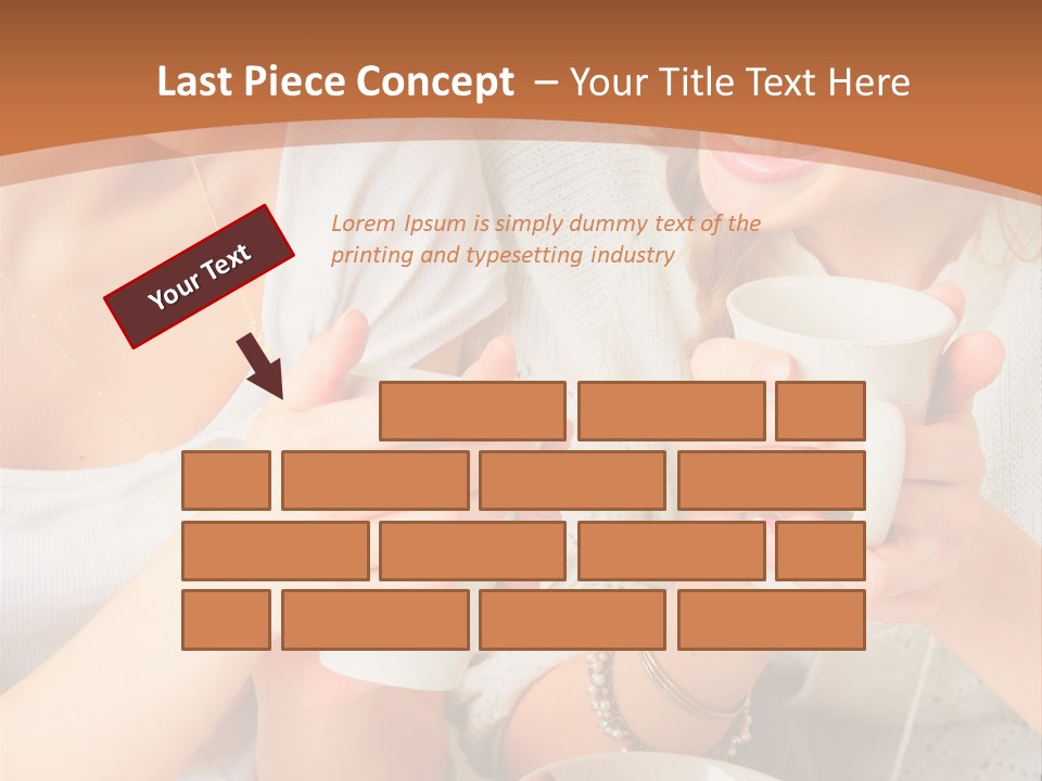 Woman Mugs Friendly PowerPoint Template