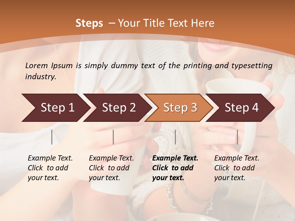 Woman Mugs Friendly PowerPoint Template