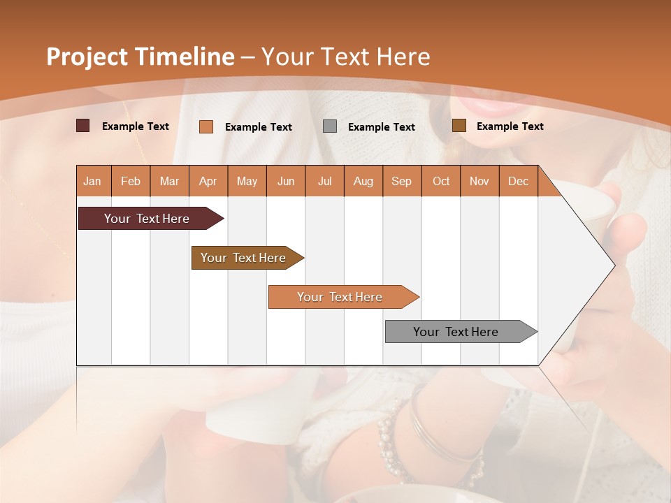 Woman Mugs Friendly PowerPoint Template
