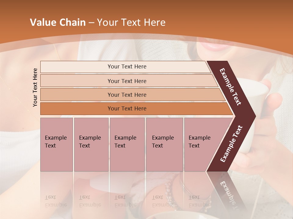 Woman Mugs Friendly PowerPoint Template