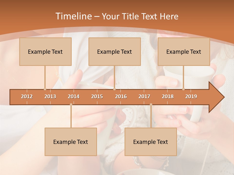 Woman Mugs Friendly PowerPoint Template