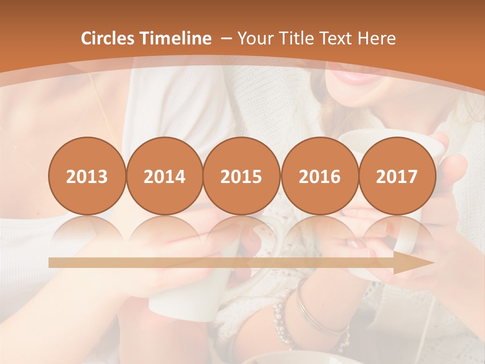 Woman Mugs Friendly PowerPoint Template