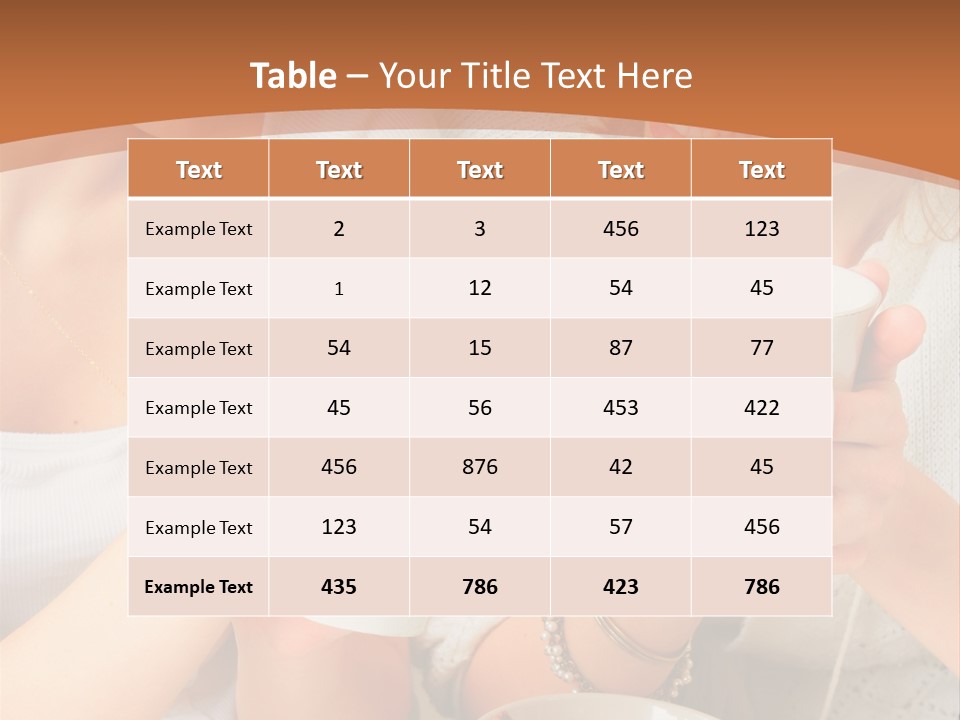Woman Mugs Friendly PowerPoint Template