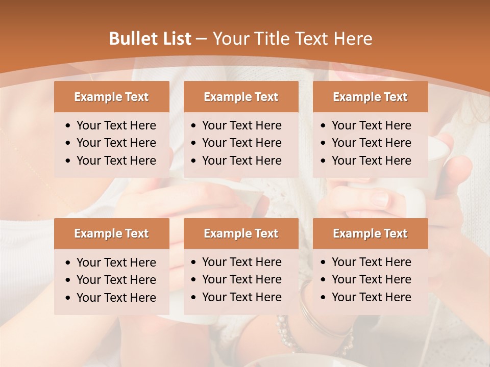 Woman Mugs Friendly PowerPoint Template