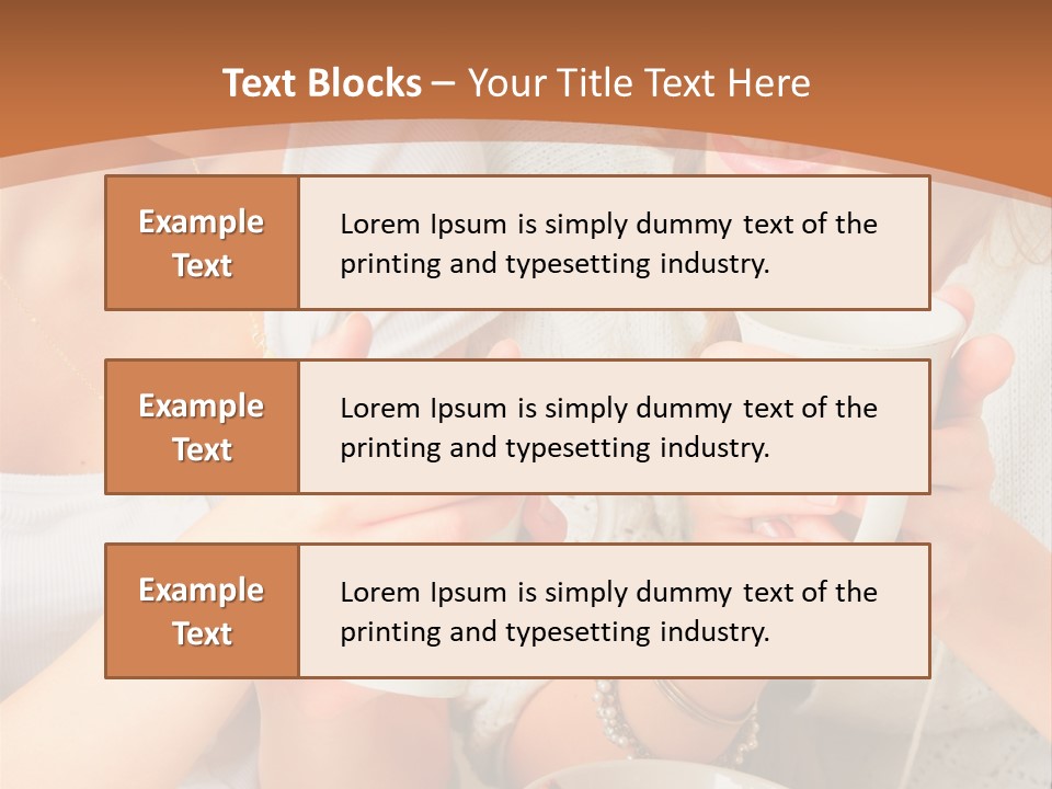 Woman Mugs Friendly PowerPoint Template