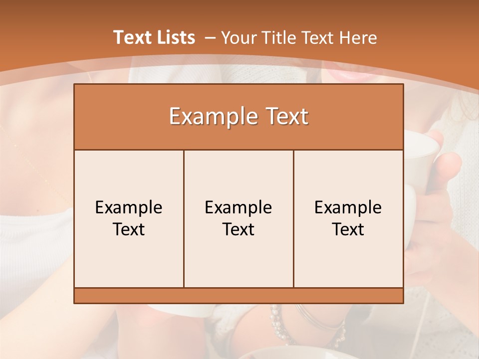 Woman Mugs Friendly PowerPoint Template