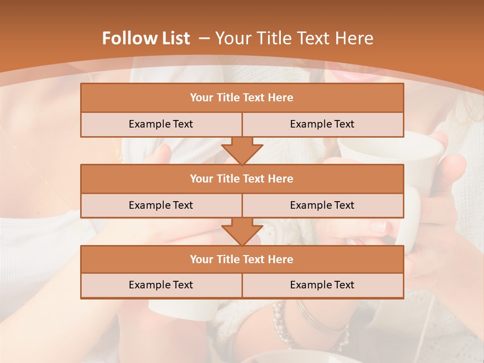 Woman Mugs Friendly PowerPoint Template