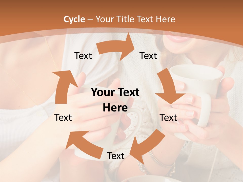 Woman Mugs Friendly PowerPoint Template