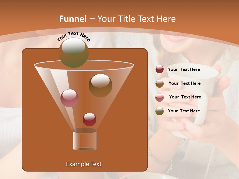 Woman Mugs Friendly PowerPoint Template