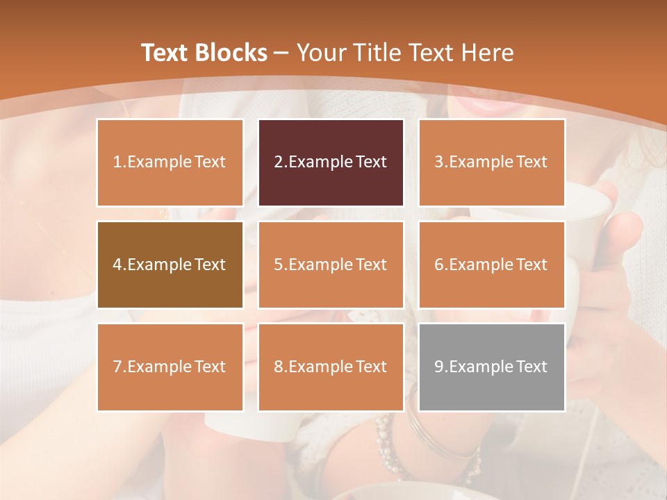 Woman Mugs Friendly PowerPoint Template