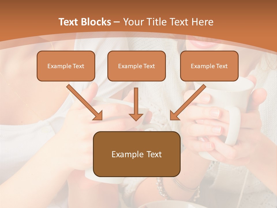 Woman Mugs Friendly PowerPoint Template