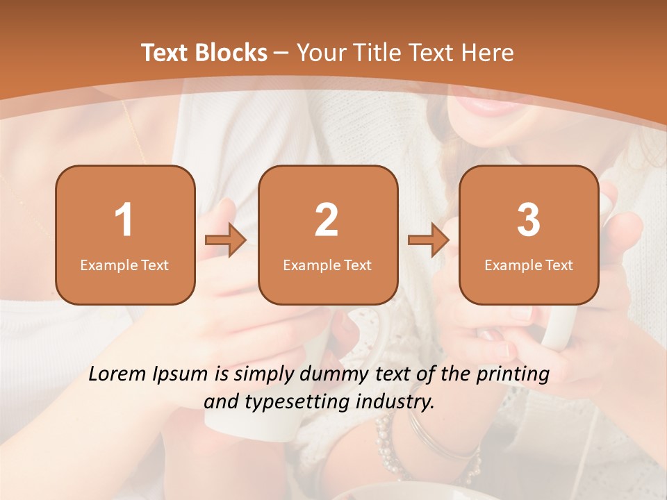 Woman Mugs Friendly PowerPoint Template