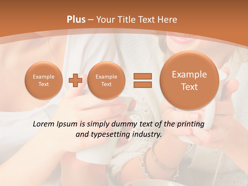Woman Mugs Friendly PowerPoint Template