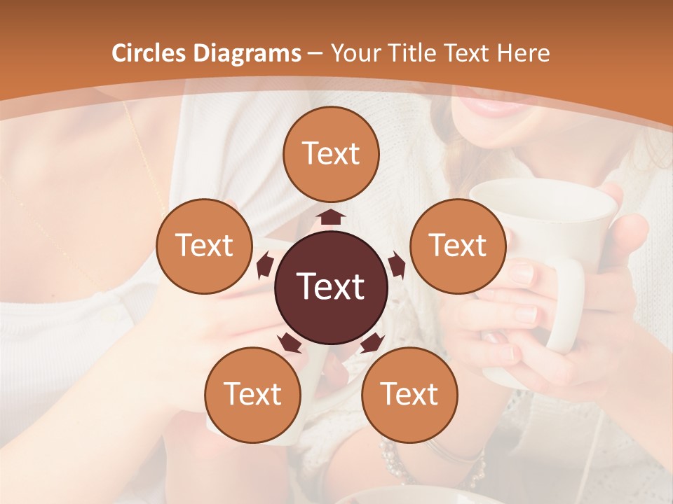 Woman Mugs Friendly PowerPoint Template