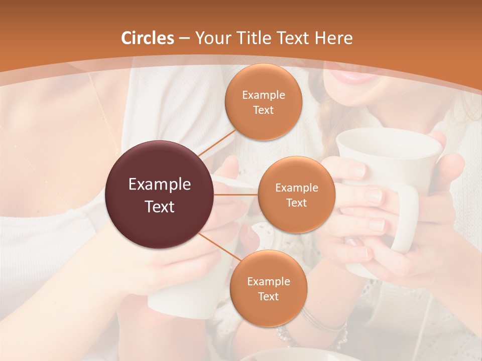 Woman Mugs Friendly PowerPoint Template