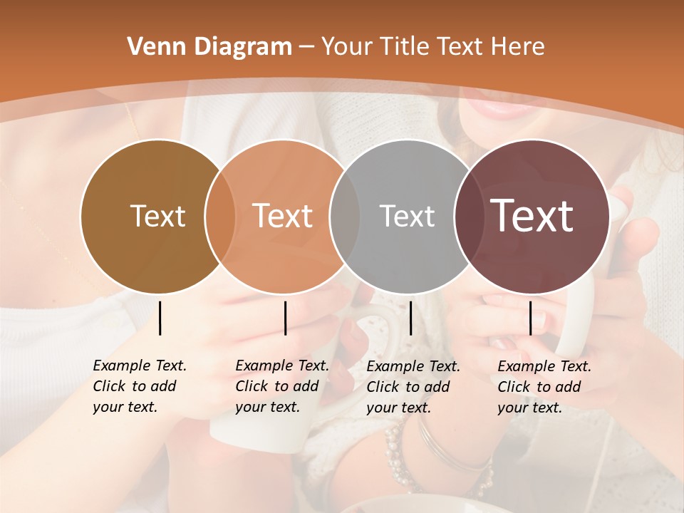 Woman Mugs Friendly PowerPoint Template