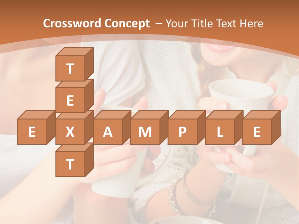 Woman Mugs Friendly PowerPoint Template