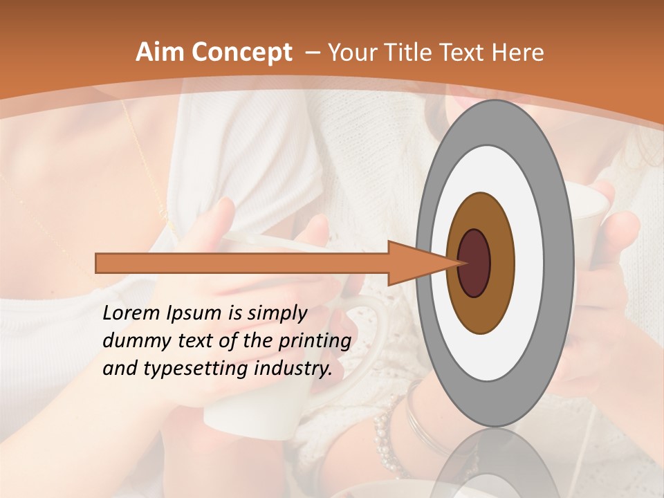 Woman Mugs Friendly PowerPoint Template