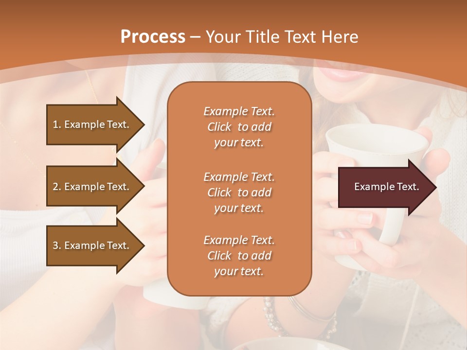 Woman Mugs Friendly PowerPoint Template