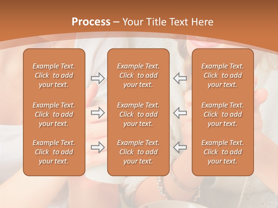 Woman Mugs Friendly PowerPoint Template