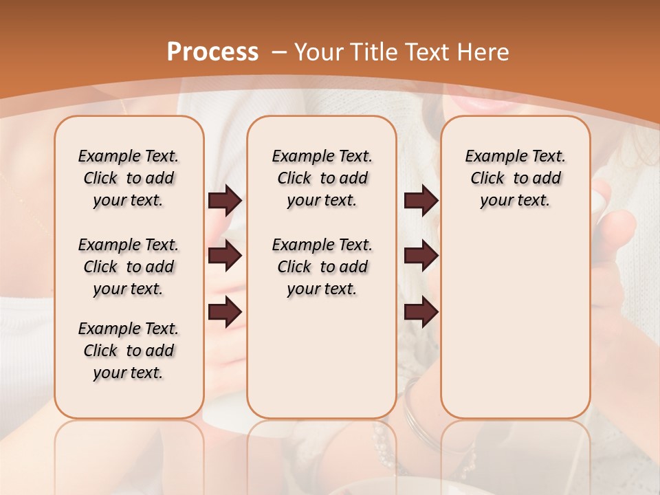 Woman Mugs Friendly PowerPoint Template