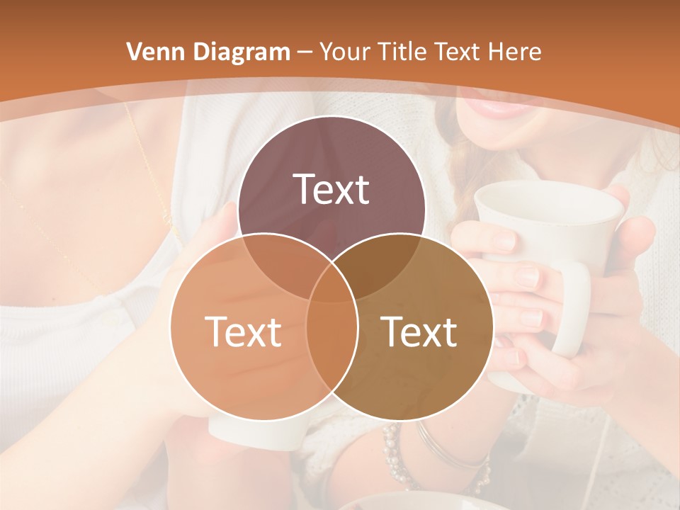 Woman Mugs Friendly PowerPoint Template