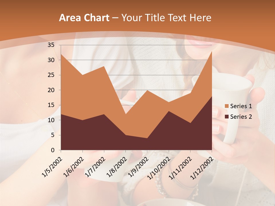 Woman Mugs Friendly PowerPoint Template