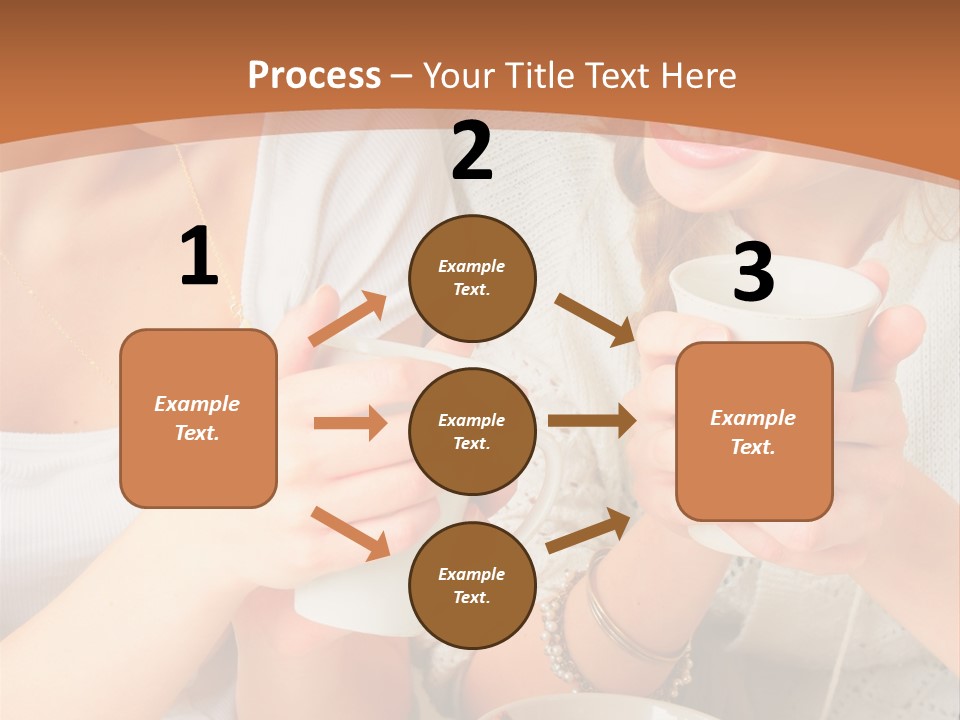 Woman Mugs Friendly PowerPoint Template