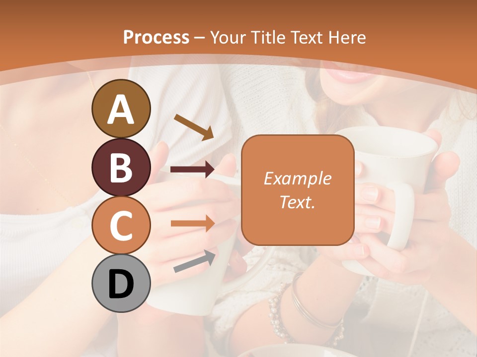 Woman Mugs Friendly PowerPoint Template