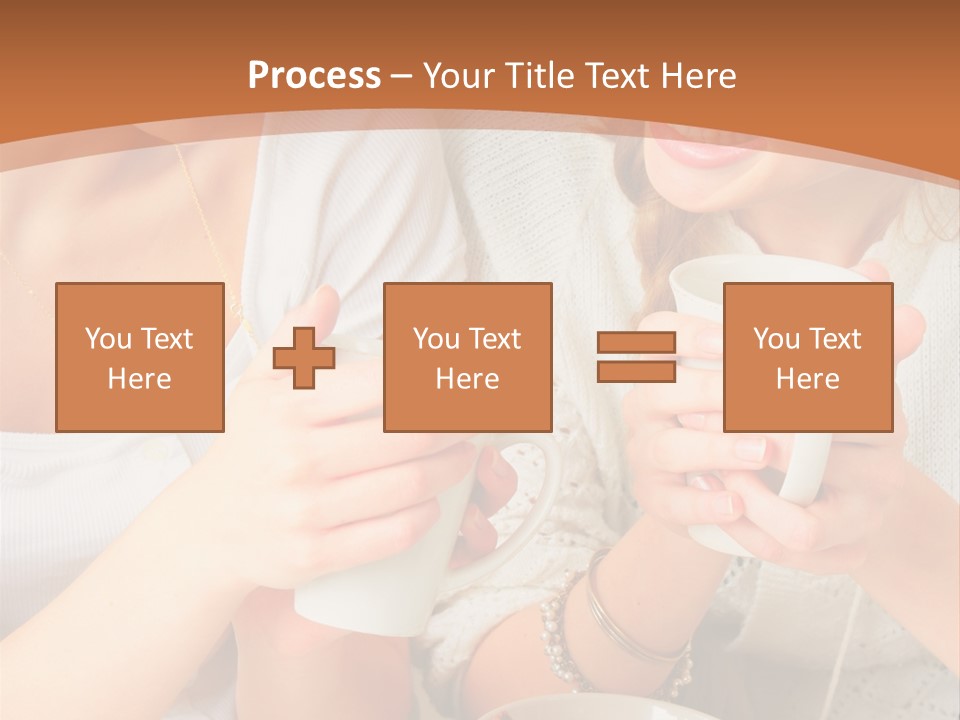 Woman Mugs Friendly PowerPoint Template