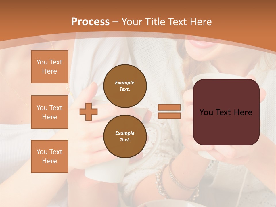 Woman Mugs Friendly PowerPoint Template